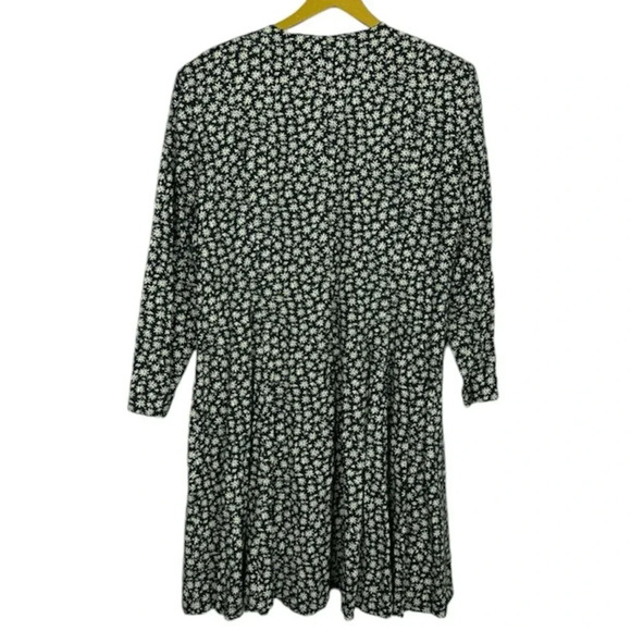 Vintage Lady Katie Micro Floral Midi Dress Size 18 Green Prairie Cottage A-Line - Picture 2 of 3